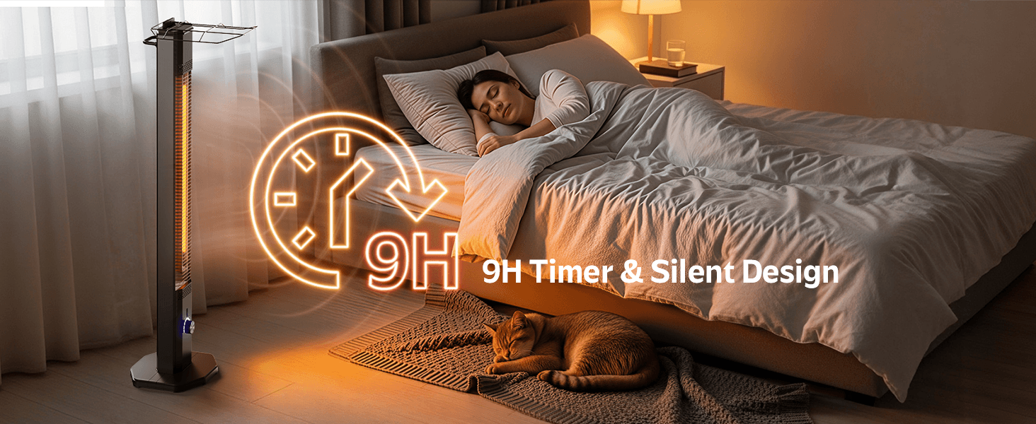 42-Inch Tall Stand Patio Heater Feature 4